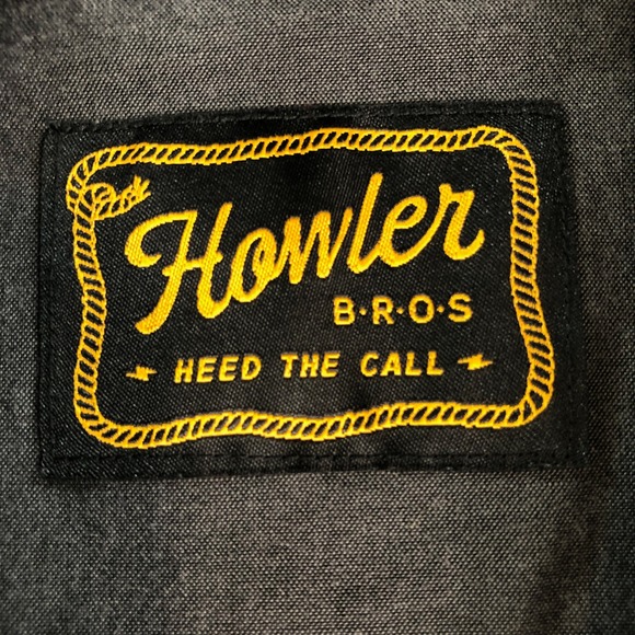 Howler Bros Heed The Call Mens Shirt L Grey Cotton Short Sleeve - Picture 6 of 16